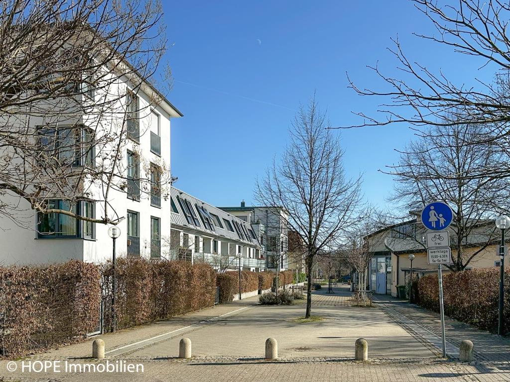 Seitenansicht beruhigte Zone